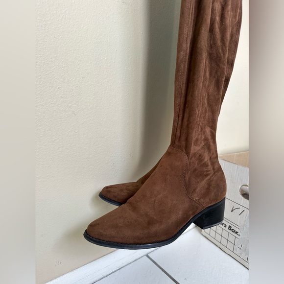 Brown Thigh High Boots - Picture 2 of 4